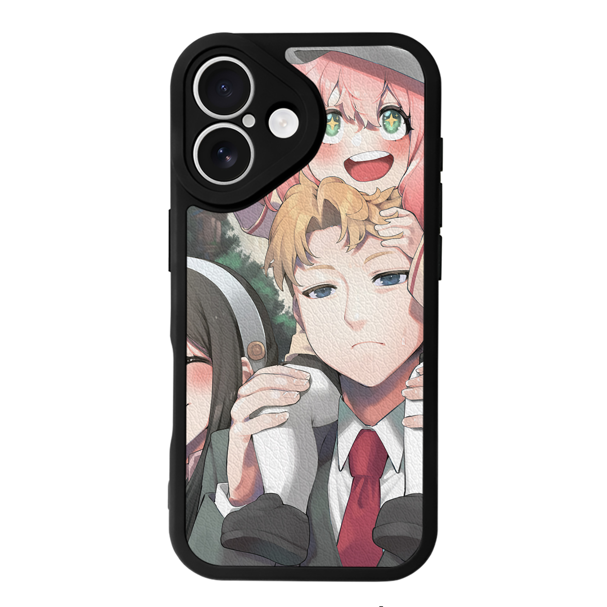 （画像用） SPY×FAMILY间谍家家酒 【iPhone 16シリーズ対応】シリコンスマホケース（レザー調） 材質：シリコン